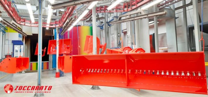 Verniciatura polvere rossa zoccarato