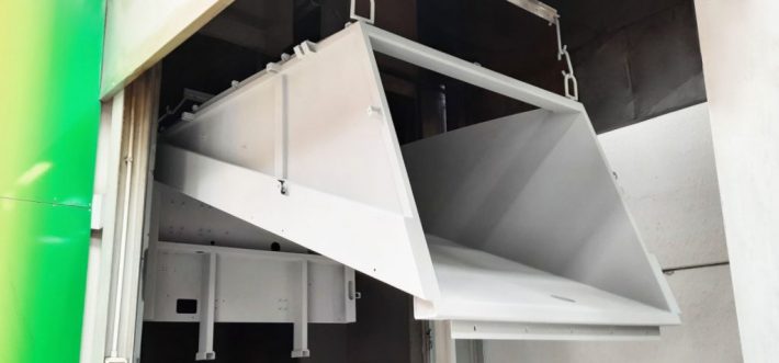 Verniciatura polvere grigio forno zoccarato
