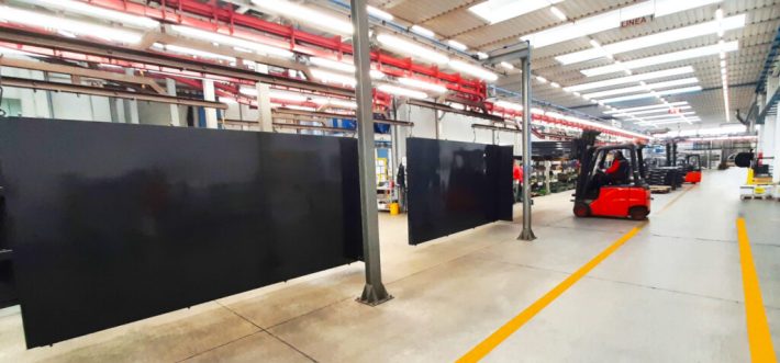 Zoccarato grigio nero verniciatura polveri