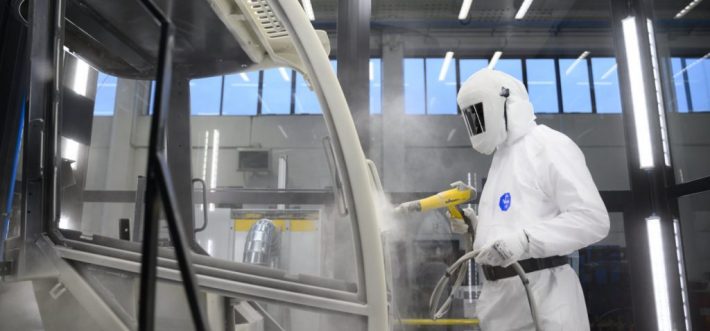 Zoccarato verniciatura polvere bianco