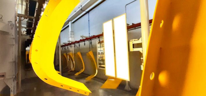 Zoccarato giallo verniciatura polveri